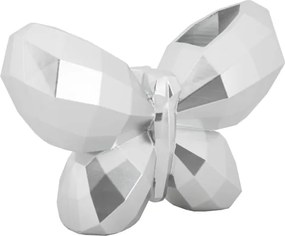 Vaso Butterfly Silver Cm 22,5X8X15