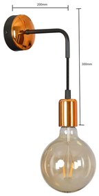 Applique SPARK K1 BLACK da parete