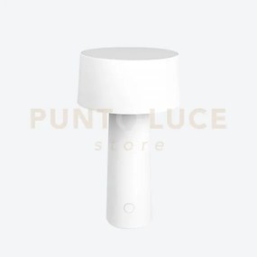 Lampada da tavolo wireless mush led 3w 3000°k 200lm a batteria bianco