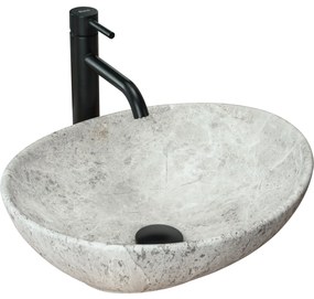 Lavabo da appoggio Rea Sofia Light Stone