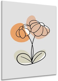 Quadro su tela – Fiore minimalista No1