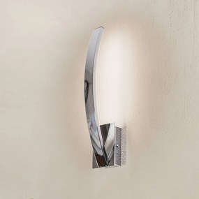 Applique da parete a LED Umbra Domiluce, dimmerabile, Cromo / Argento, Corridoio, Metallo, Moderno, Applique a LED