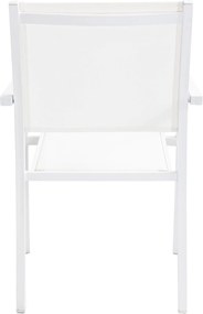 DEXTER - set tavolo in alluminio cm 160/240 x 90 x 75 h con 10 poltrone Venus