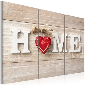 Quadro The Heart of the Home  Colore Bianco, Dimensioni e Misure 90x60