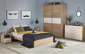Letto Lima in MDF in rovere sonoma - 90x200 cm