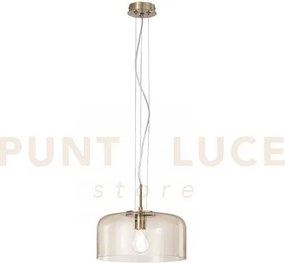 Lampadario a sospensione gibus ambra 1 luce attacco e27 30x30x150cm...