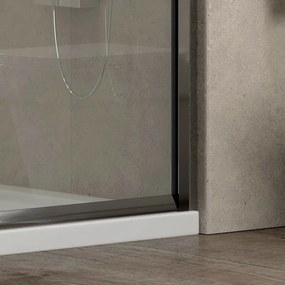 Porta doccia nicchia 130cm altezza 180cm modello K410N - KAMALU
