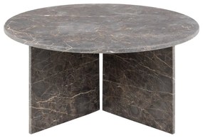 Tavolino rotondo in marmo grigio ø 90 cm Vega - Actona