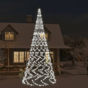 Albero di Natale Pennone con LED di diverse intensità e altezze, Freddo / 800 cm / 3000