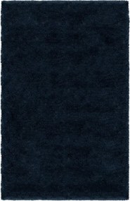 Tappeto Carezza in poliestere blu L 230 x L 160 cm