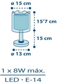 Dalber D-76111 - Lampada per bambini MY LITTLE JUNGLE 1xE14/8W/230V