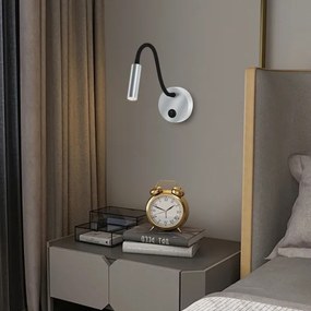 Brilagi - LED Lampada flessibile da muro MAYA LED/3W/230V 4000K argento