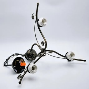 Lampadario a sospensione con catena RETRO II 3xE27/60W/230V