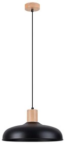 Sollux SL.1324 - Lampadario a sospensione con filo INDY 1xE27/15W/230V diametro 38 cm nero