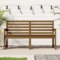 Panca da Giardino Miele 159,5x48x91,5 cm Legno Massello di Pino 824070