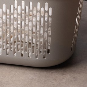 Cesta per il bucato marrone chiaro in plastica 45 l – Addis