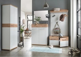 Scarpiera bianca naturale con cassetti in rovere Topix - Germania