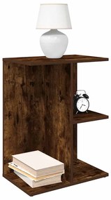 Comodini 2 Pz Rovere Fumo 46,5x29x61 Cm İn Legno Multistrato /