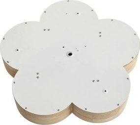 Plafoniera per bambini in legno con bianco - Lucille
