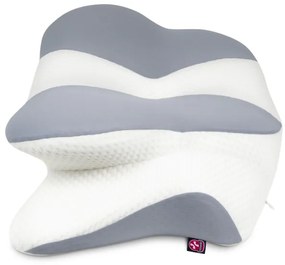 CONNECT IT CFH-6032-WH - Cuscino anatomico Gemini bianco/grigio