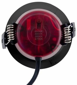 Faro LED da Incasso 8W Foro Ø75mm Nero, IP65, CCT Bianco Variabile Colore Bianco Variabile CCT