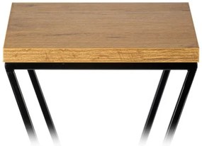 Portafiori 70x24 cm nero/marrone