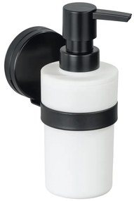 Distributore di sapone a parete bianco e nero Static-Loc® Plus Pavia - Wenko