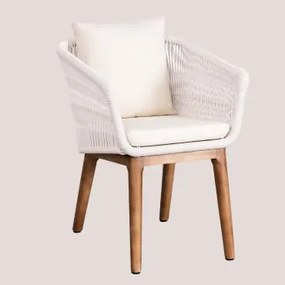 Confezione da 2 sedie da pranzo Barker Gardenia Bianco - Sklum