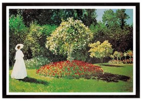 Stampa incorniciata Sign In Giard Monet multicolore 70.7 x 100.7 cm