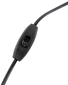 Lampada da tavolo Art Déco bronzo con nero senza paralume - Areka