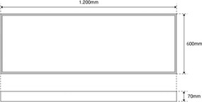 Plafoniera LED 120x60 42W UGR19 Bianco Variabile con driver Philips Colore Bianco Variabile CCT