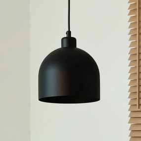 Duolla - Lampada a sospensione con cavo IRONLINE 1xE27/15W/230V Ø 17 cm nero