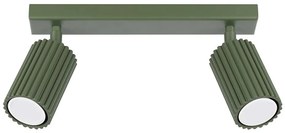 Sollux SL.1618 - Faretto KARBON 2xGU10/10W/230V verde