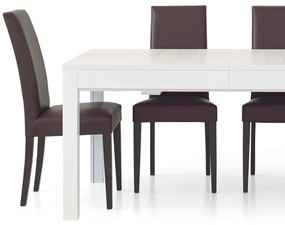 JACQUELYN - sedia moderna ecopelle con gambe antracite