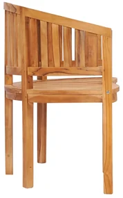 Panchina a forma di banana 120 cm in legno massello di teak