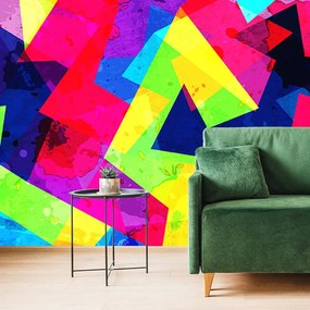 Carta da parati – Motivo geometrico con effetto grunge