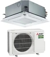 Climatizzatore Condizionatore Mitsubishi Electric Inverter Cassetta 9000 Btu SLZ-M25FA R-32 Wi-Fi Optional con Telecomando e Griglia Incluso