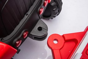 Trattore Elettrico per Bambini 12V con Rimorchio Rosso...