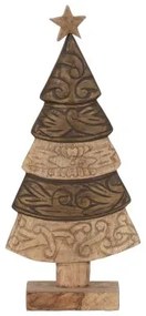 Decorazione Natalizia Marrone Legno di mango Albero di Natale 23,5 x 9 x 50 cm