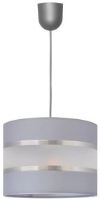 Lampadario a sospensione con filo HELEN 1xE27/15W/230V diametro 20 cm grigio/argento