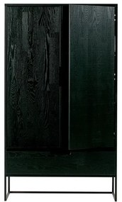 Mobile in frassino nero 85x149 cm Silas - WOOOD