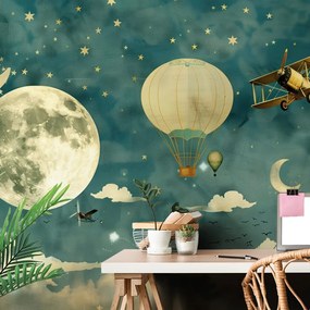 Carta da parati autoadesiva – Cielo da sogno con aerei