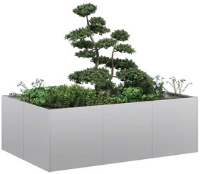 Fioriera 120x80x40 Cm İn Acciaio Zincato /
