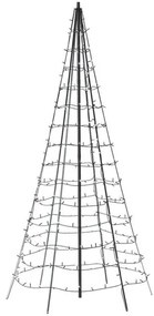 Albero di Natale artificiale Twinkly multicolore con illuminazione H 300 cm x Ø 150 cm