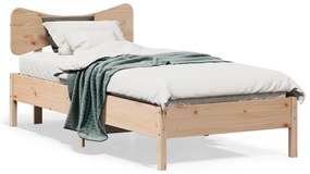 Giroletto Senza Materasso 90x200 Cm İn Legno Massello Di Pino /