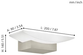 Eglo 96038 - Applique a LED METRASS 1xLED/5,5W/230V
