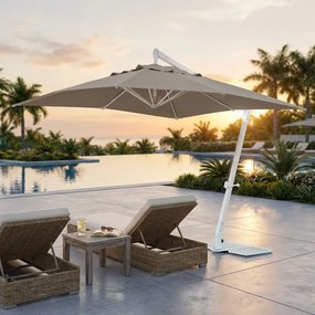 THEMA - ombrellone da giardino decentrato in alluminio