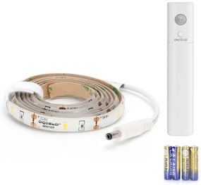 Aigostar - Striscia LED dimmerabile con sensore 1m LED/2W/4xAAA 3000K IP65