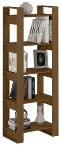 Libreria/divisorio marrone miele 60x35x160 cm legno massello