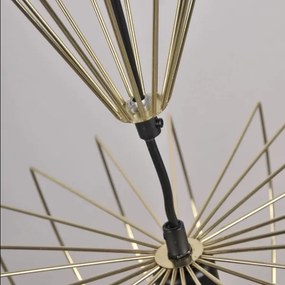 Lampadario a sospensione con filo JASMINA 1xE27/20W/230V diametro 40 cm oro